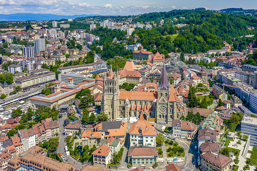 Stadtteil Cite in Lausanne