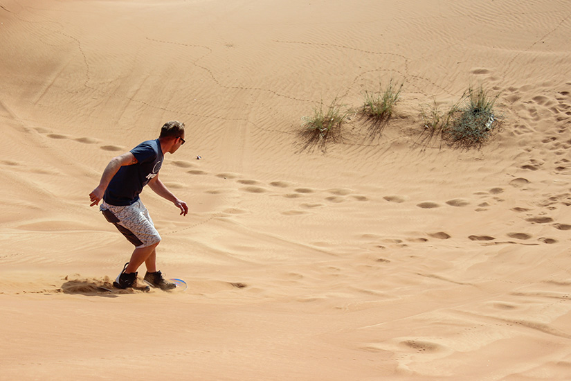 Dubai Sandboarding