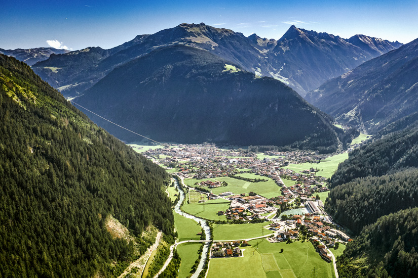 Blick auf Mayrhofen