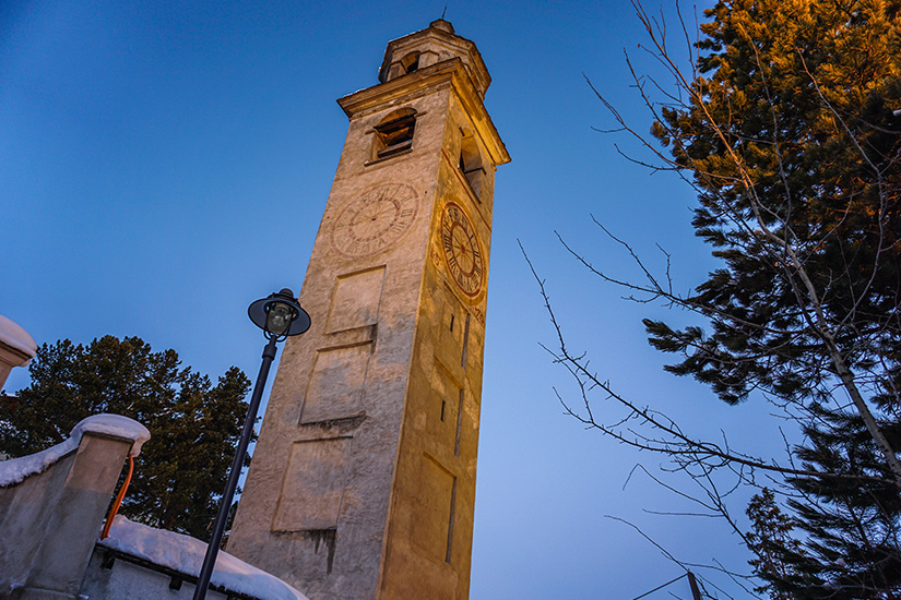 St Moritz Schiefer Turm