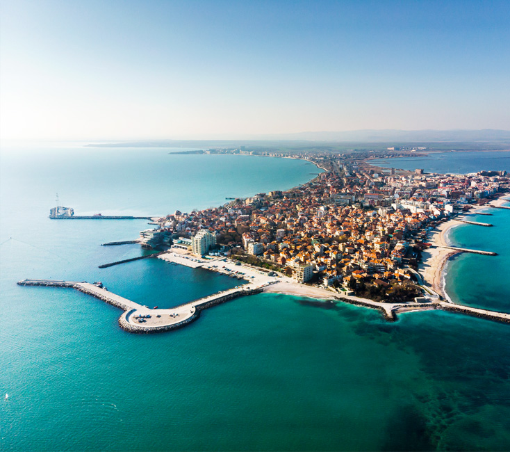 Pomorie in Bulgarien Strände & Aktivitäten in der Stadt