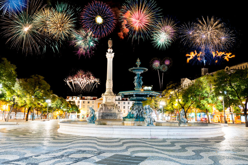 Lissabon Aktivitaeten Feuerwerk