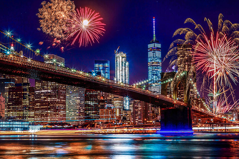 New York Aktivitaeten Feuerwerk