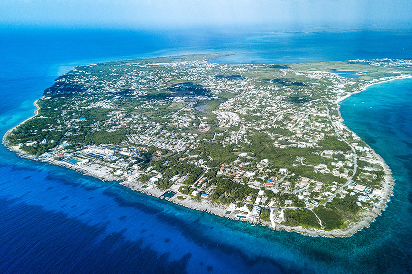 Blick auf Grand Cayman
