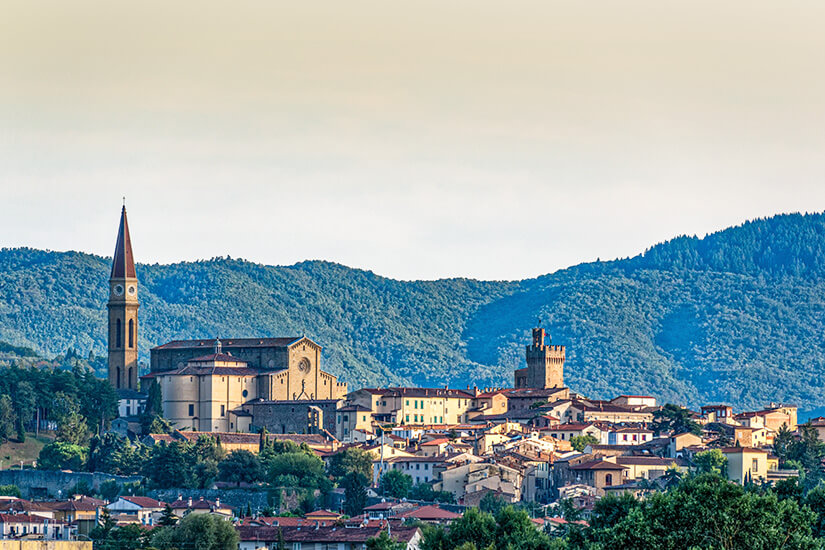 Blick auf Arezzo