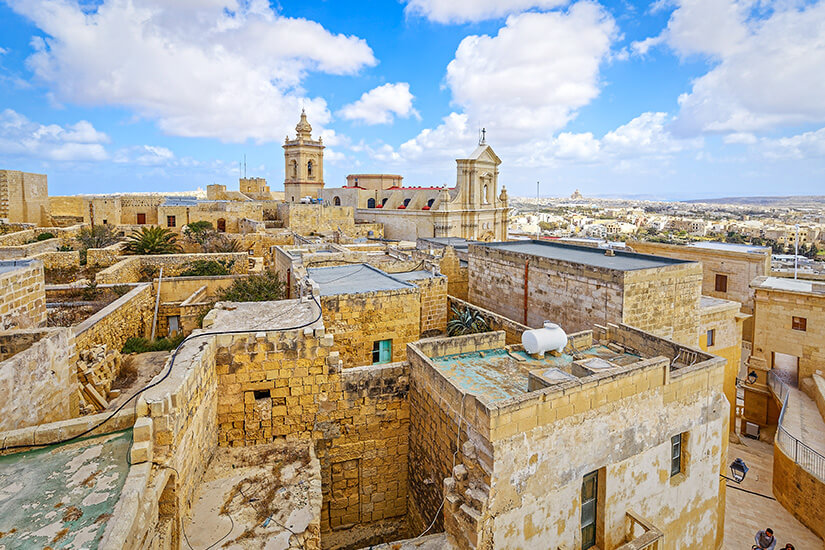 Mdina Rabat Malta Ausblick