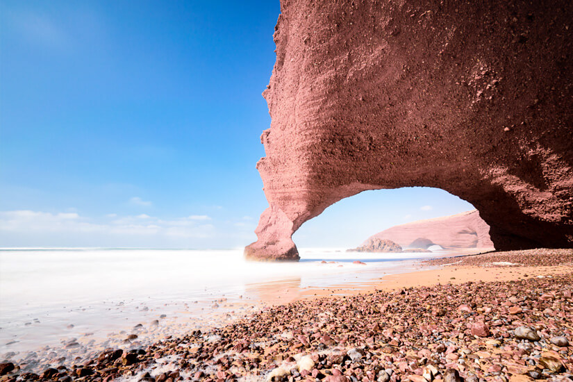 Marokko Straende Legzira Beach