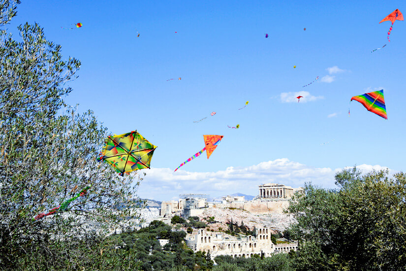 Athen Aktivitaeten Drachensteigen
