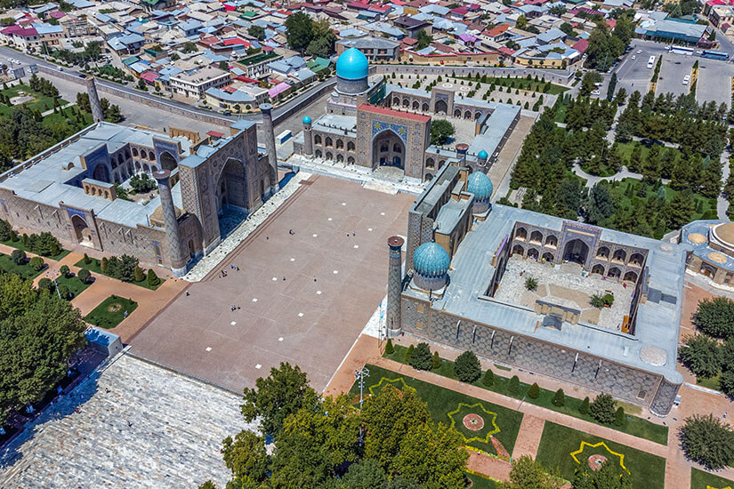 Blick auf den Registan