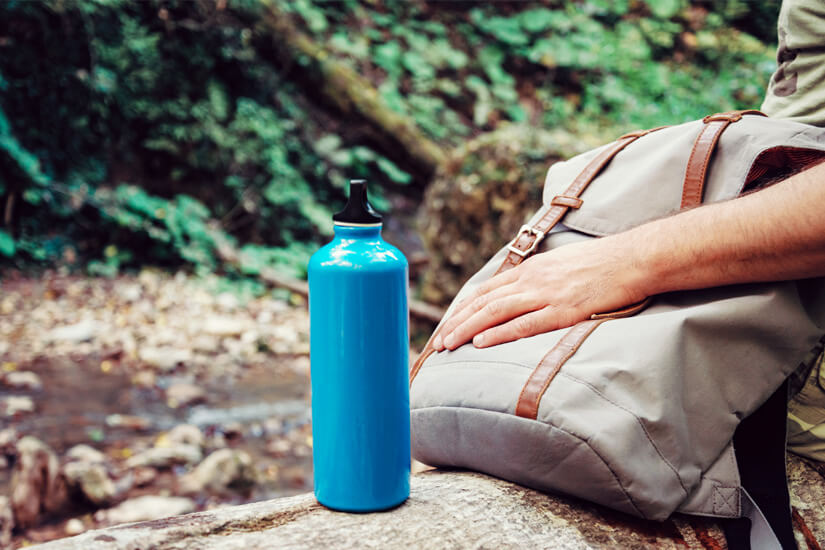 Wasserflasche Wanderung