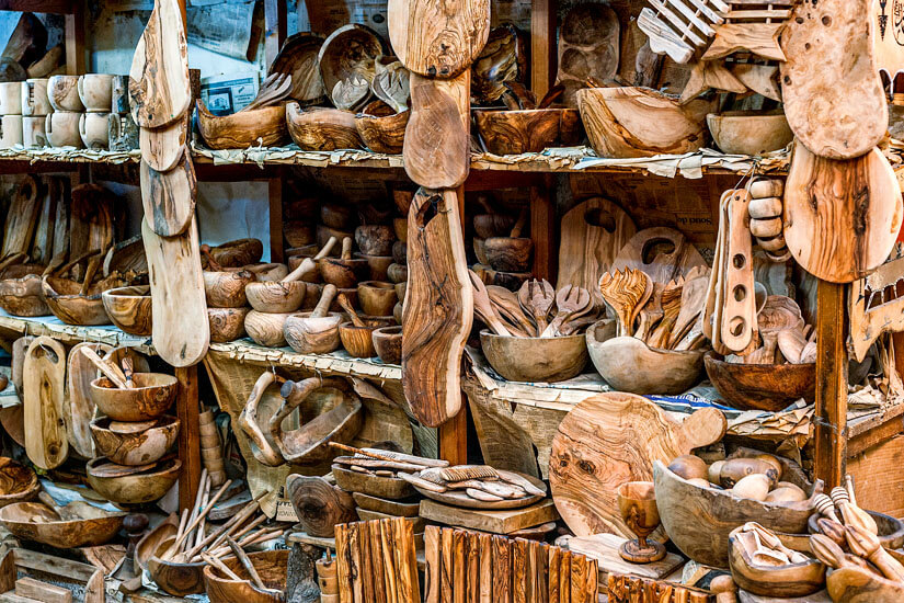 Souvenirs Tunesien Olivenholz