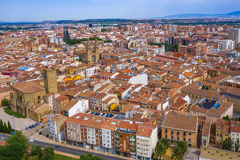 Blick auf Logrono
