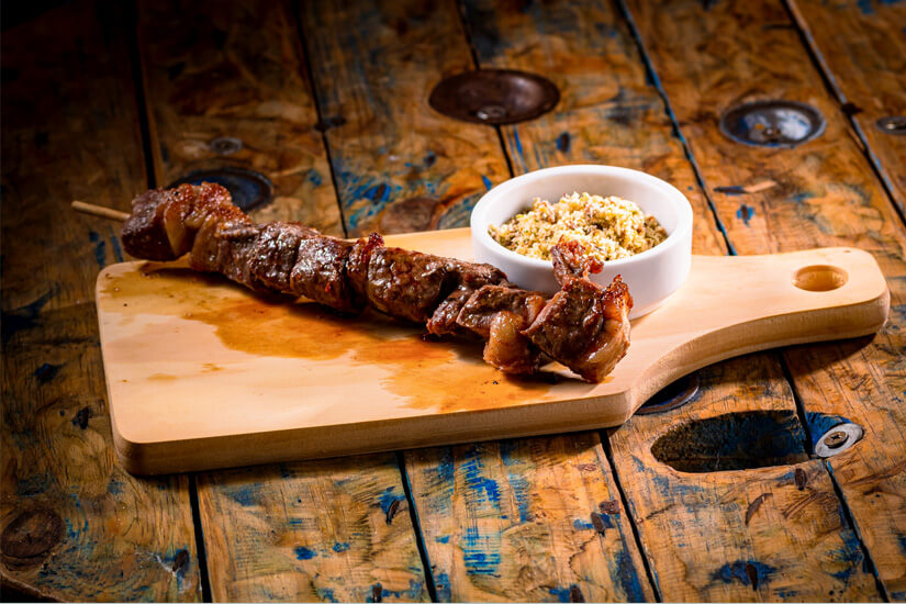 Brasilianisches Essen Churrasco