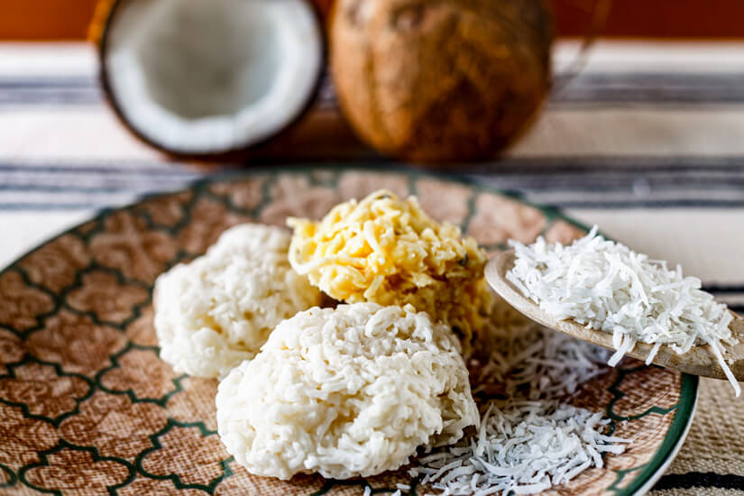 Brasilianisches Essen Cocadas