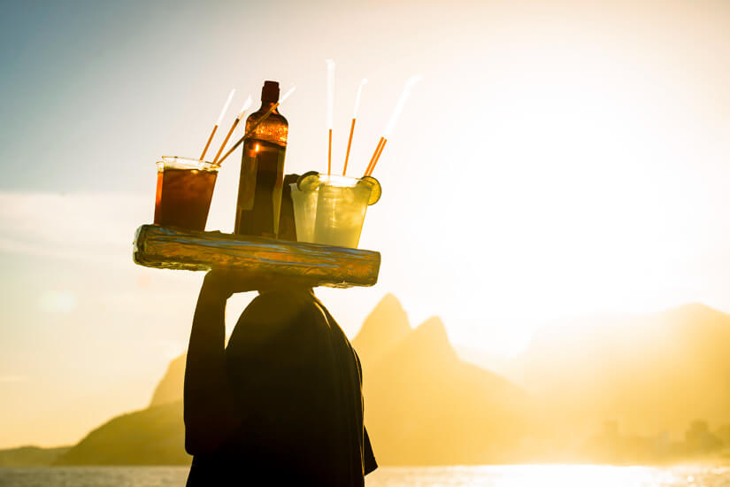 Brasilianisches Essen Caipirinha