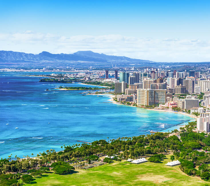 Honolulu Die Hauptstadt von Hawaii auf der Insel Oahu