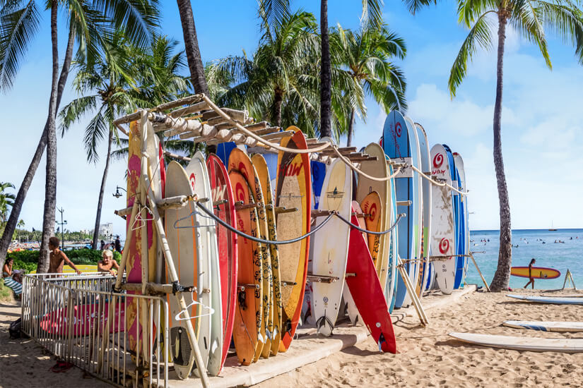 Honolulu-Surfbrett. Surfbrett