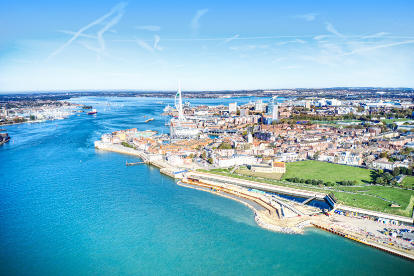 Blick auf Portsmouths