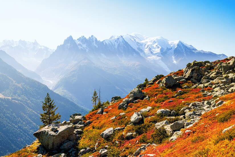 Chamonix Mont Blanc Herbst