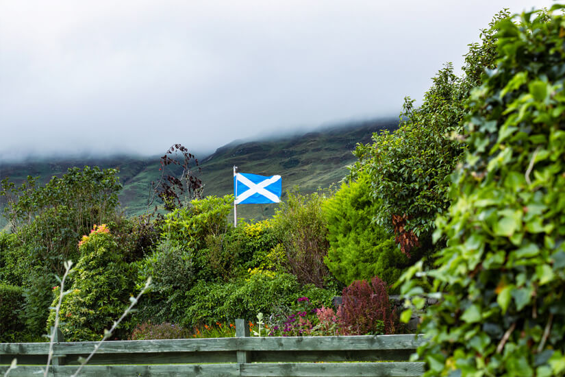 Schottland Aktivitaeten Flagge