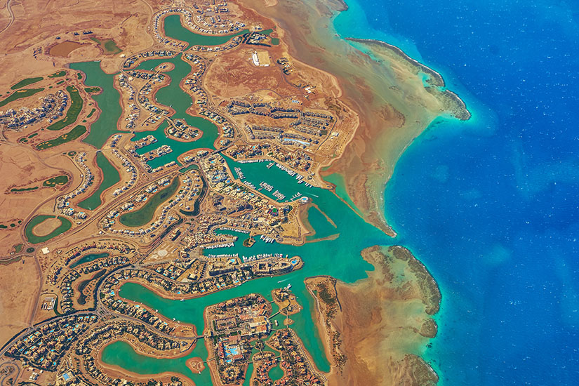 Luftbild von El Gouna