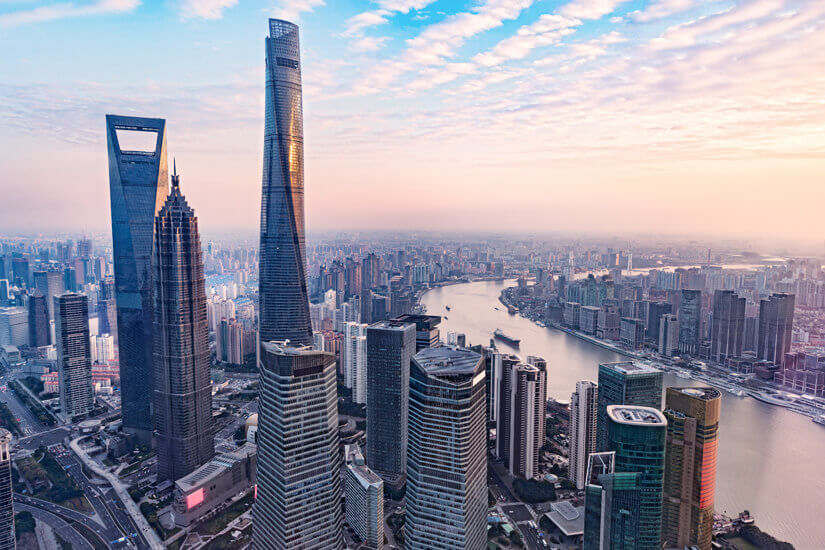 Hoechstes Gebaeude der Welt Shanghai Tower
