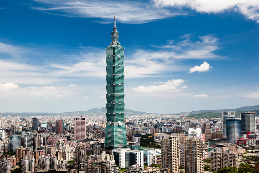 Hoechstes Gebaeude der Welt Taipei 101