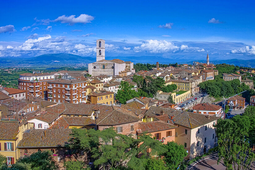 Blick auf Perugia