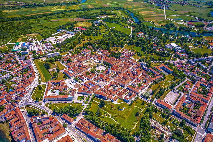 Blick auf die Stadt Karlovac