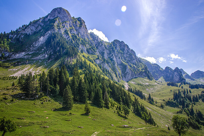 Berglandschaft Kanton Freiburg