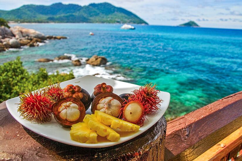 Karibisches Essen Fruechte