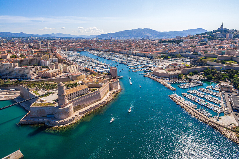 Marseille am Mittelmeer