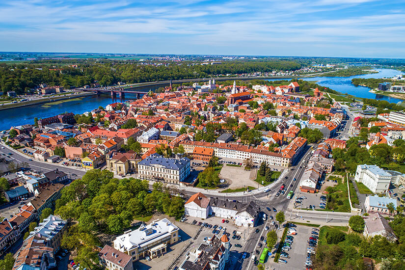Blick auf Kaunas