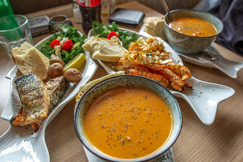 Island Essen Hummersuppe