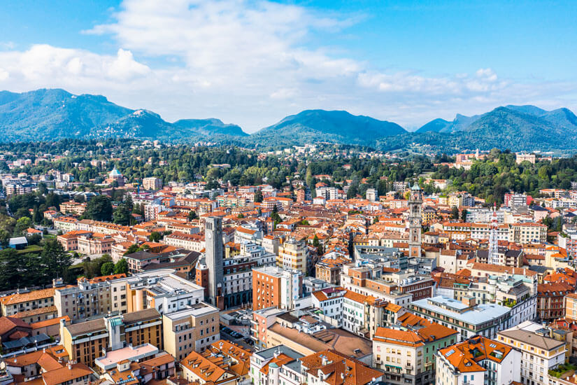 Blick auf die Stadt Varese