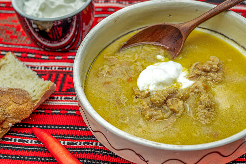 Rumaenisches Essen Ciorba de burta