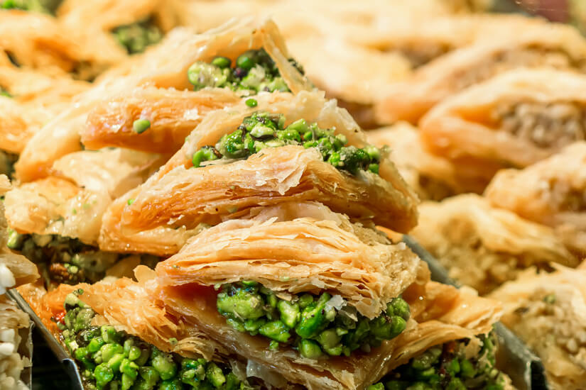 Albanisches Essen Baklava