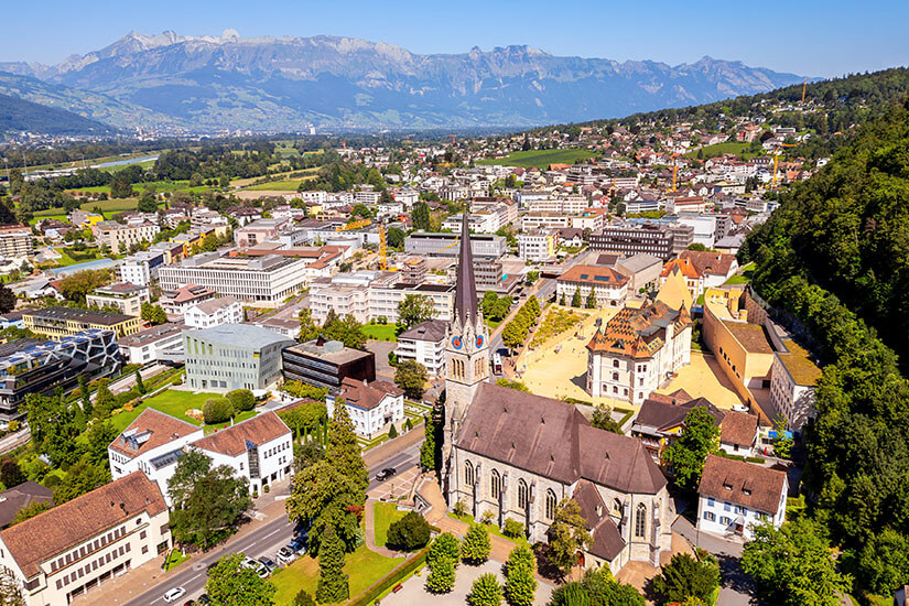 Blick auf Vaduz