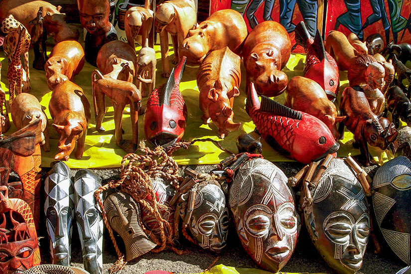 Masken Holz Sueafrika