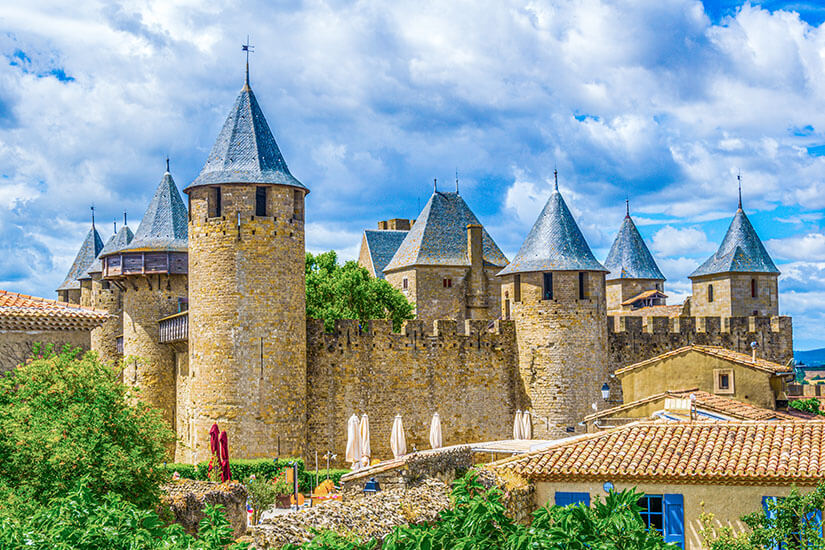 Carcassonne Frankreich Burg