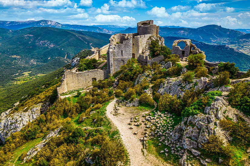 Carcassonne Frankreich Katharerburg