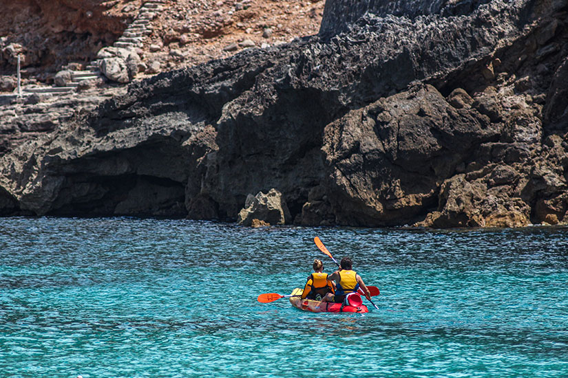 Capdepera Spanien Kajak
