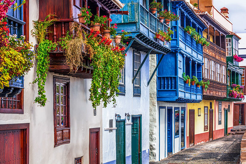 Santa Cruz de la Palma Spanien Balkon