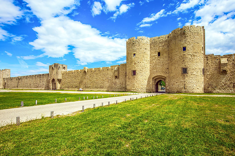 Aigues-Mortes Frankreich Stadtmauer