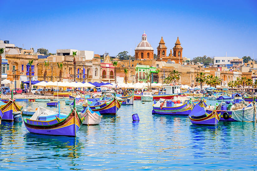 Marsaxlokk Malta Boote