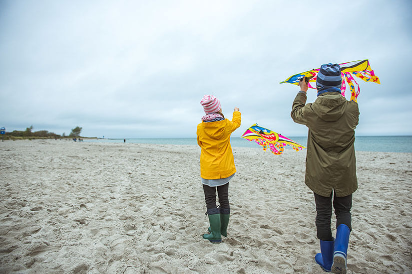 Kinder Strand Ostsee