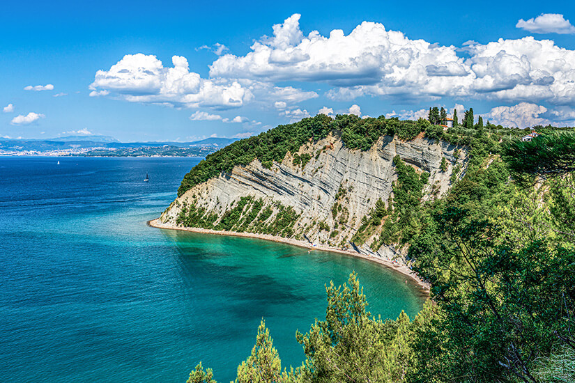 Slowenien Straende Mondbucht