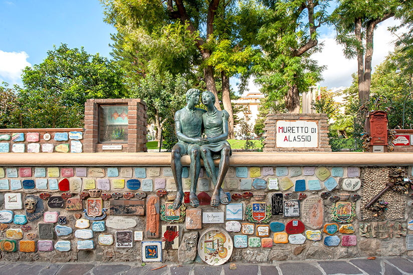 Alassio Italien Mauer