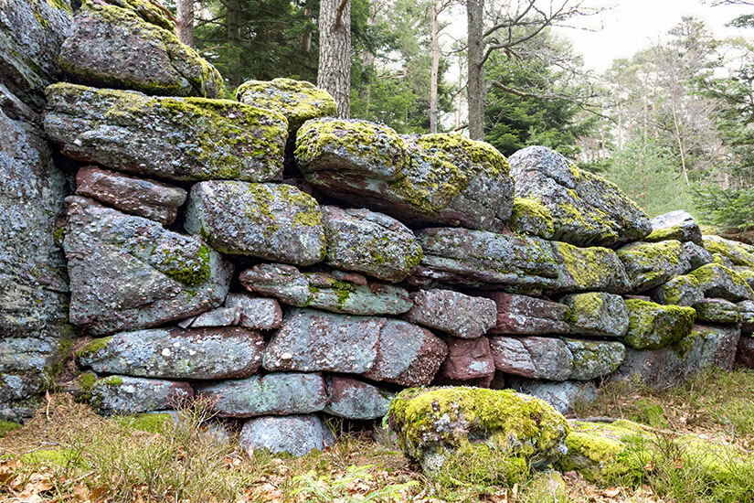 Obernai Frankreich Mauer