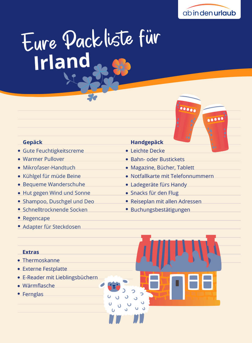 Packliste Irland Checkliste